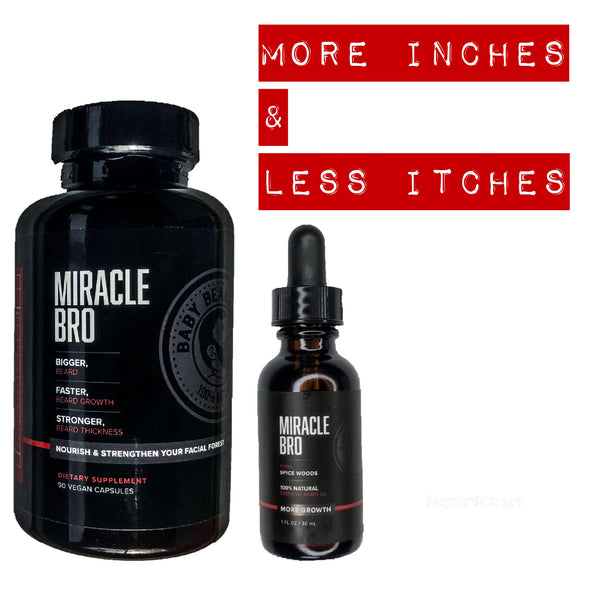 Miracle Bro Beard Oil Growth Kit